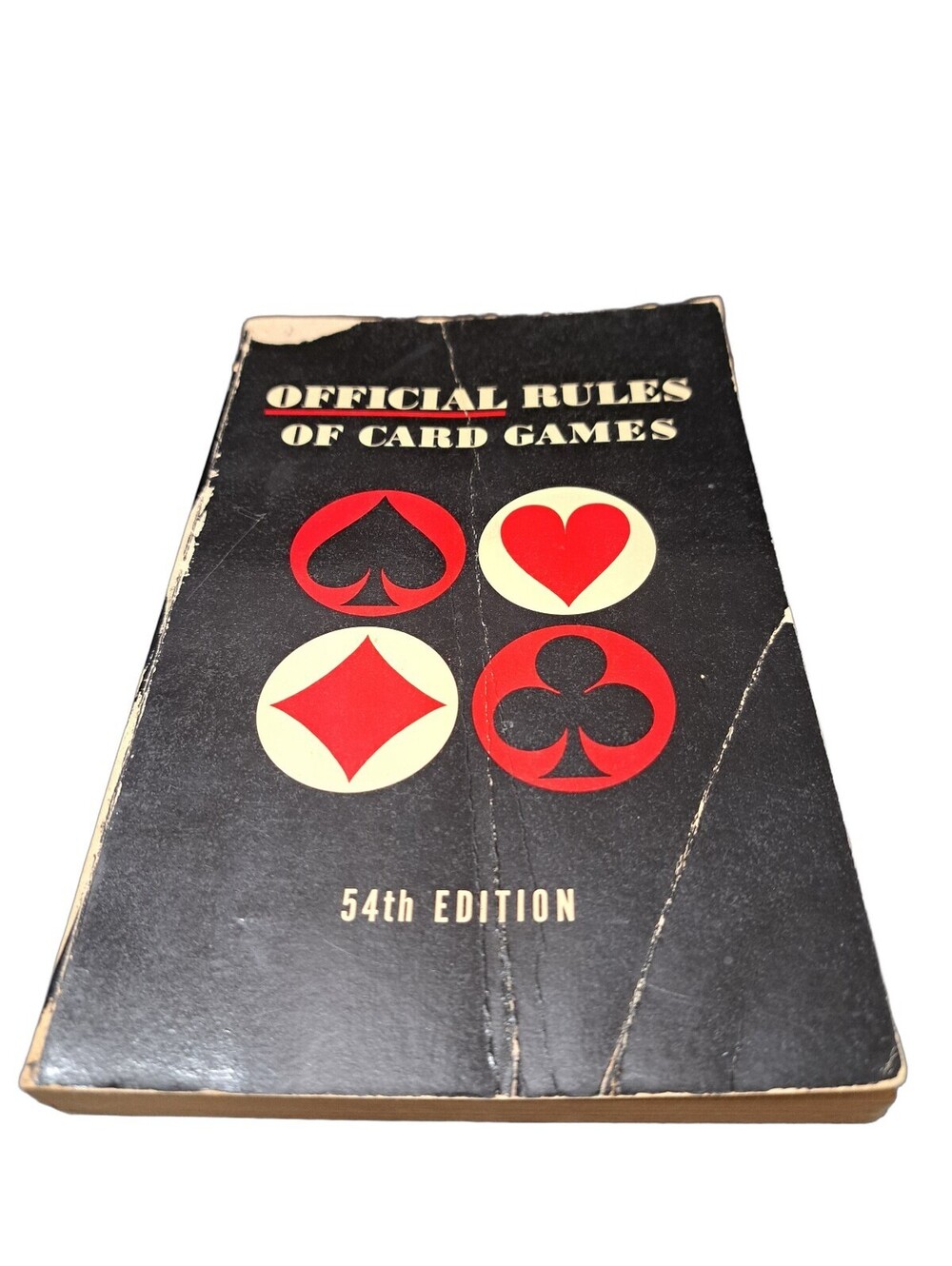 Vintage 1966 Official Rules of Card Games 54th edition book